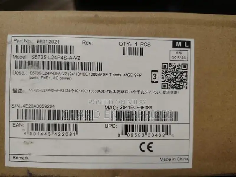 Huawei S5735-L24P4S-A-V2 24-Port POE Network Switch