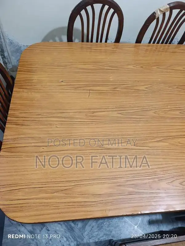 Khekhar Wood Dining Table Set with 6 Chairs