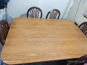 Khekhar Wood Dining Table Set with 6 Chairs