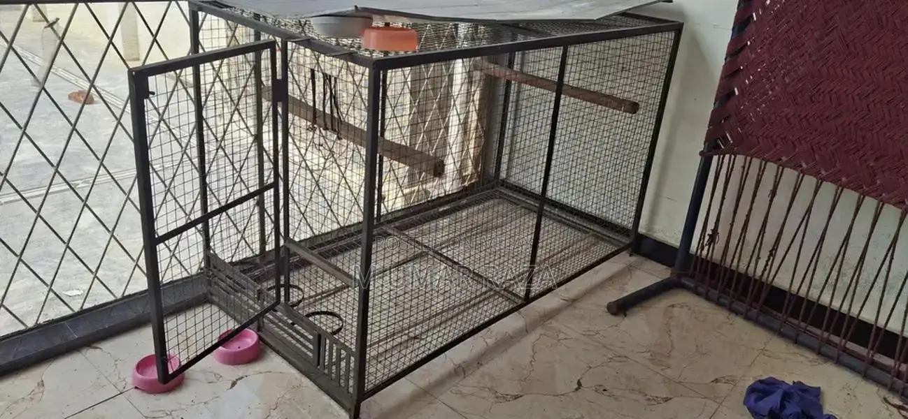 Iron Parrot/Hen Cage - Sturdy Metal Poultry Housing