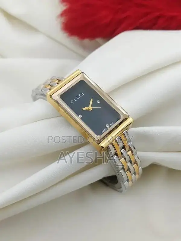 GUCCI Women's Luxury Square Stainless Steel Quartz Watch with Master L