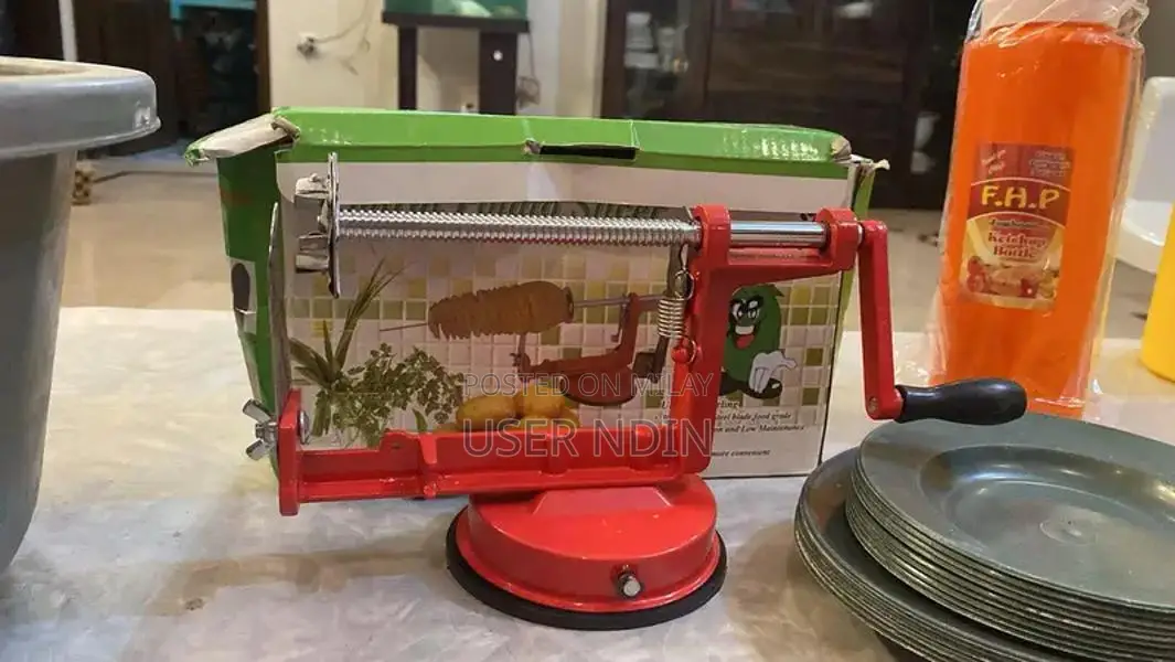 Commercial Fries Counter Cooking Set with Cutting Machine