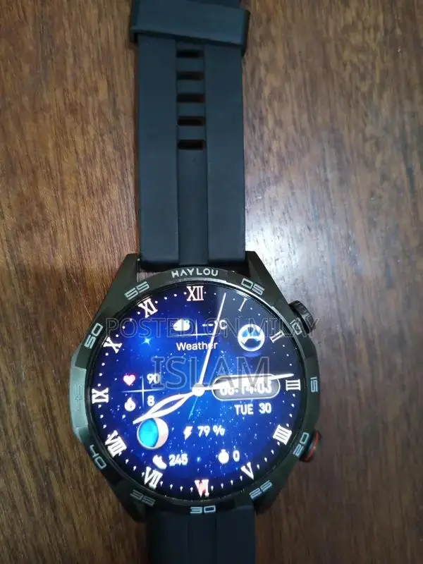 Haylou Solar 5 Smartwatch with Dual Chain Design - Black Edition