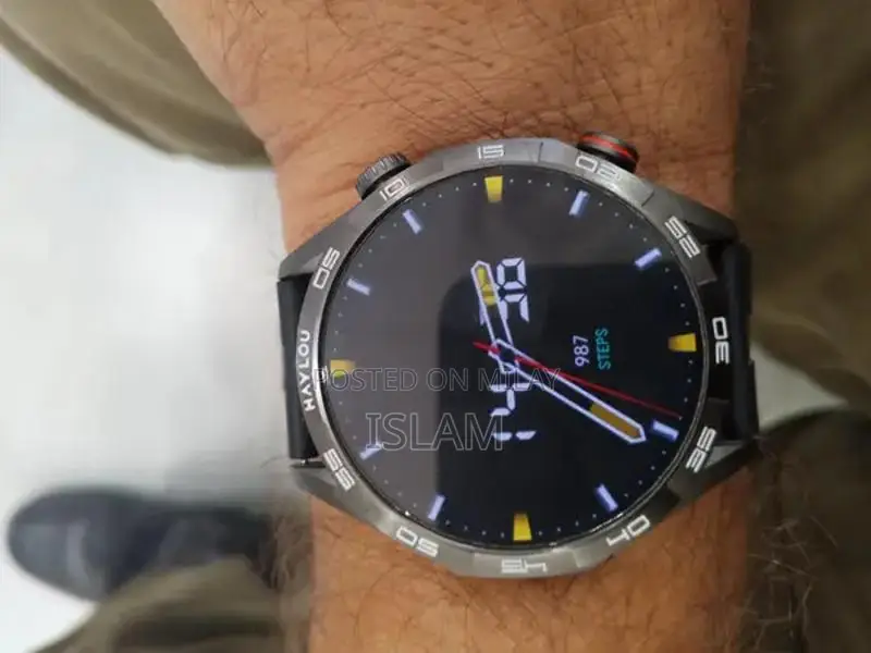 Haylou Solar 5 Smartwatch with Dual Chain Design - Black Edition