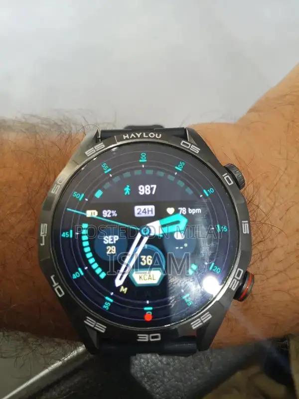 Haylou Solar 5 Smartwatch with Dual Chain Design - Black Edition