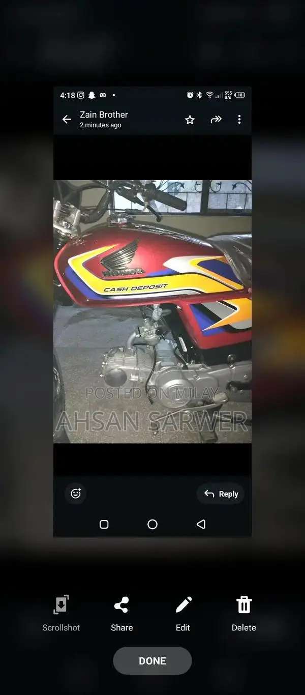 Honda CD 70 Motorcycle - Pristine 2025 Model