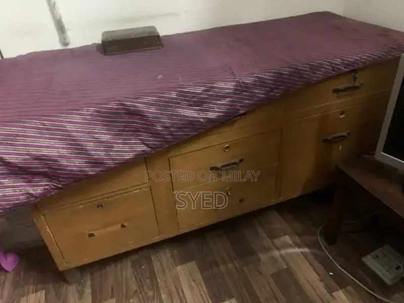 Industrial Iron Table with Storage Drawers