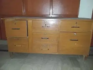 Industrial Iron Table with Storage Drawers