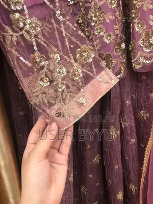 3-Piece Full Net and Crush Lehnga Kurti Set