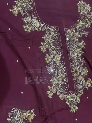 Pure Raw Silk Fabric - Dapka Kora Work Medium Size Textile