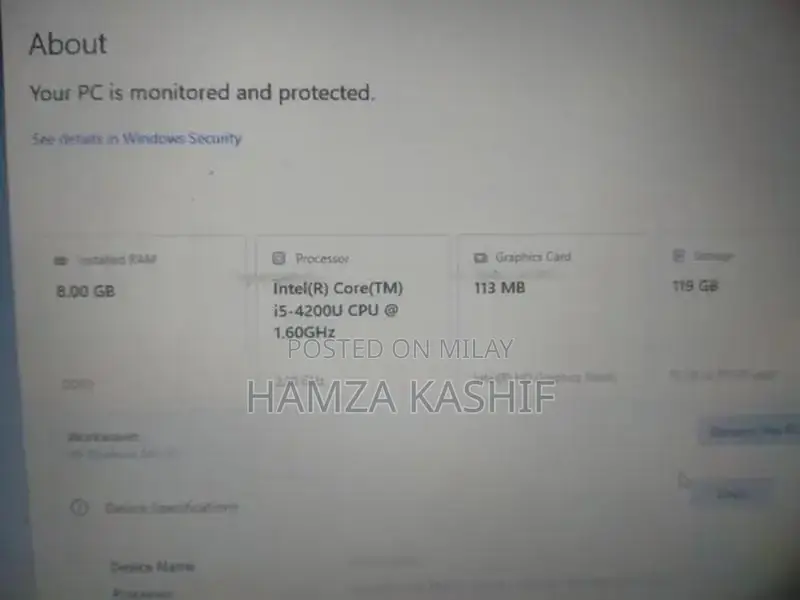 HP Laptop with Intel i5 4th Gen Processor and SSD