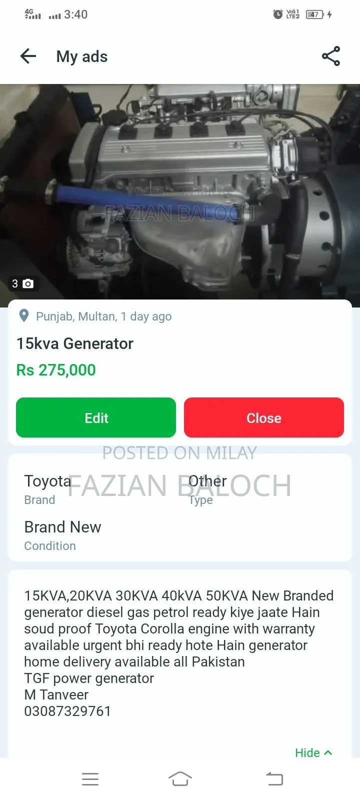 15kva Generator