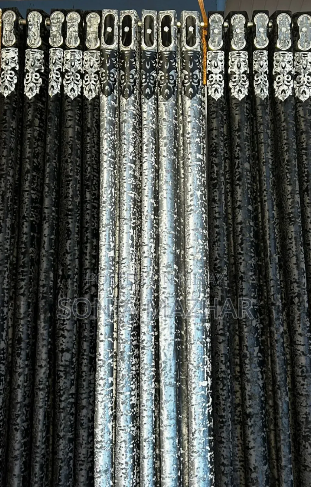 Luxury Silk Plachi Velvet Curtains