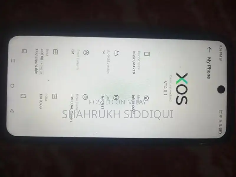 Infinix Smart 9 Smartphone with 4GB RAM and 128GB Storage