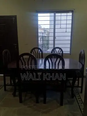 Photo - Wooden Dining Table Set with 6 Matching Chairs