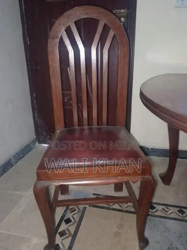 Wooden Dining Table Set with 6 Matching Chairs