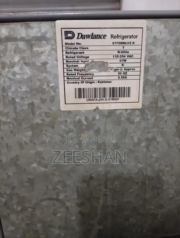 Dawlance 9175 Refrigerator - Energy Efficient Cooling Solution