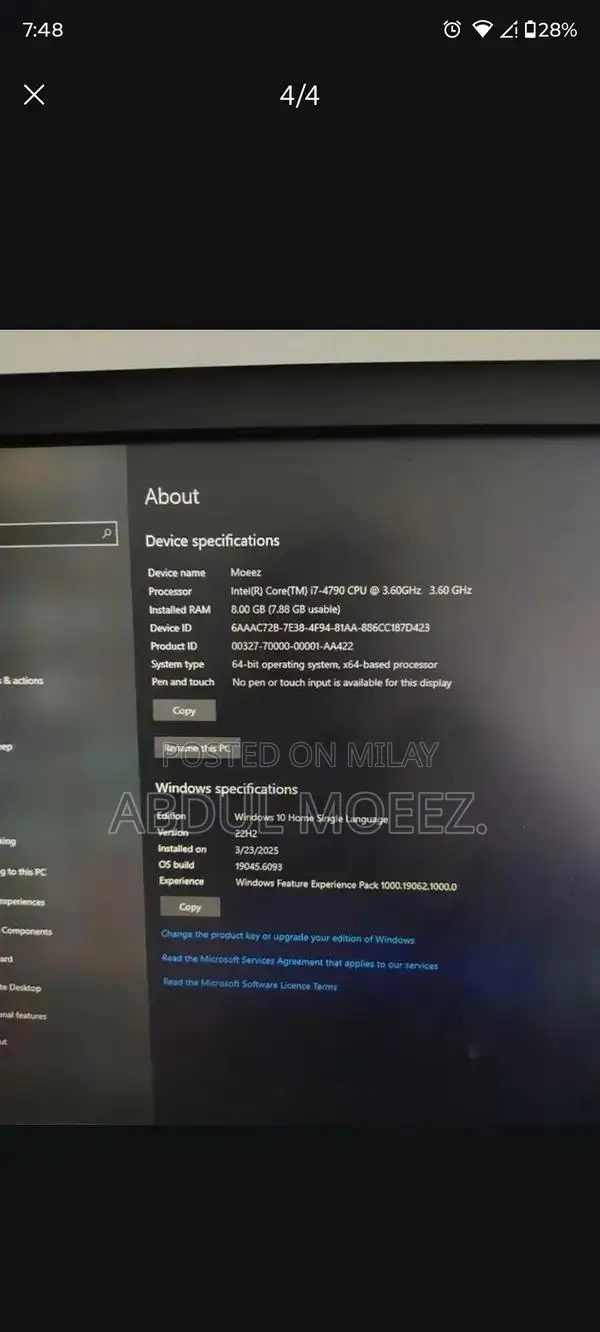 Intel Core i7 4790 Desktop PC with H81 Motherboard