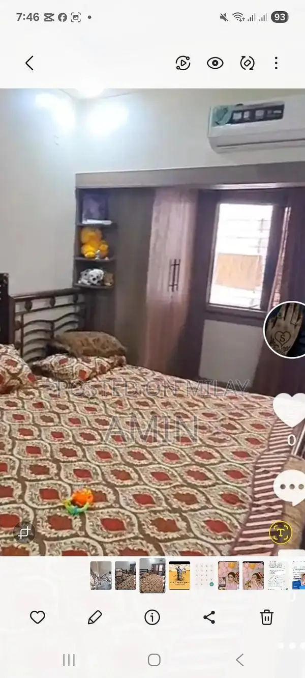 Iron Bed Frame - Good Condition Minimalist Design