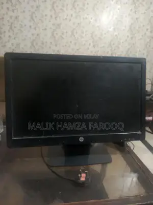 Dusty Computer Monitor with Display Screen