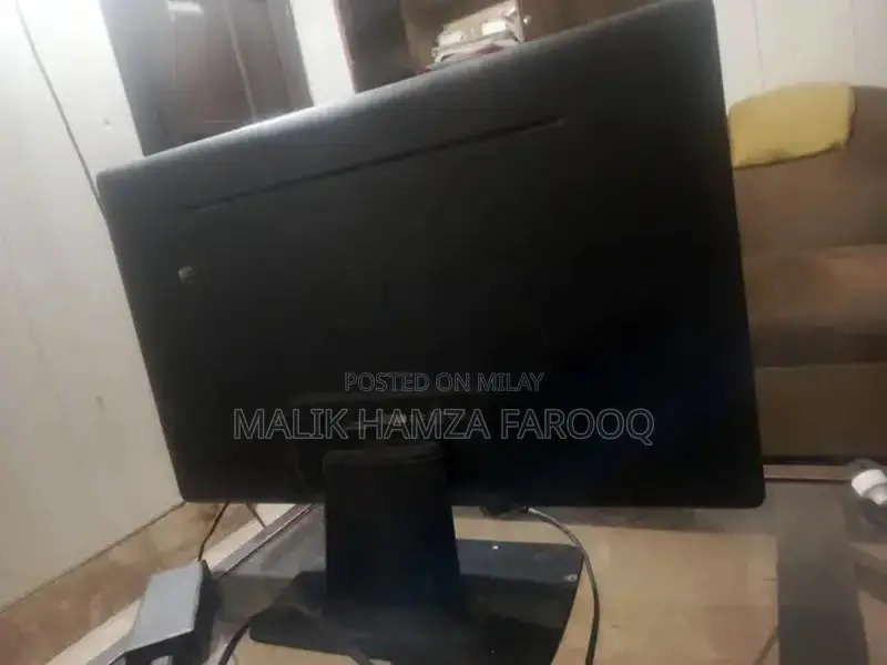 Dusty Computer Monitor with Display Screen