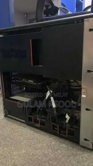 Complete Gaming PC Setup with Steering Wheel and Peripherals