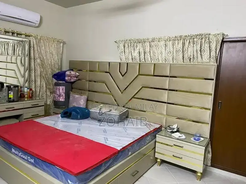 Bedroom Furniture Set - Bed, Nightstands, and Dressing Cupboard