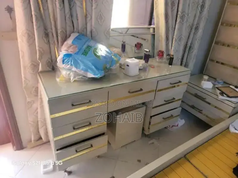 Bedroom Furniture Set - Bed, Nightstands, and Dressing Cupboard