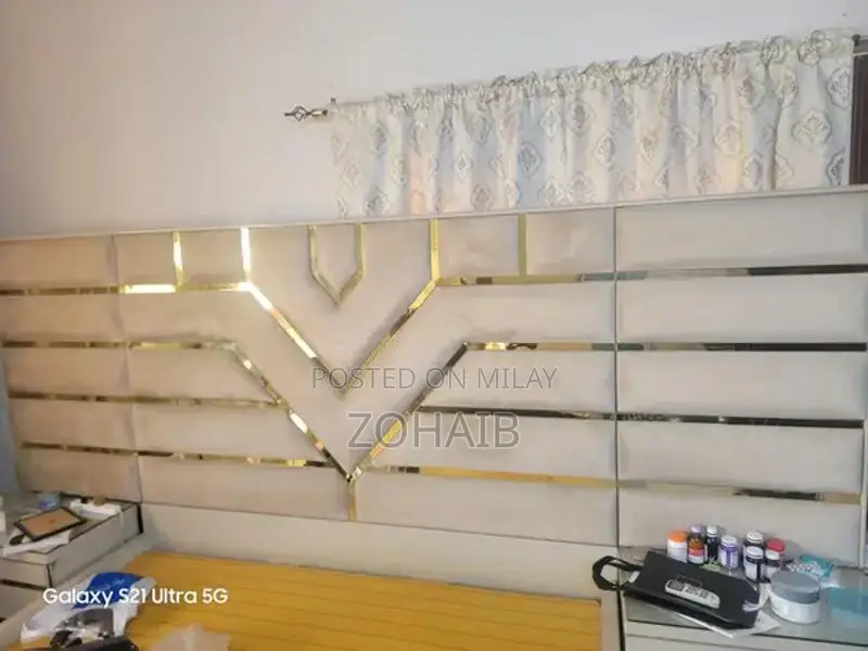 Bedroom Furniture Set - Bed, Nightstands, and Dressing Cupboard