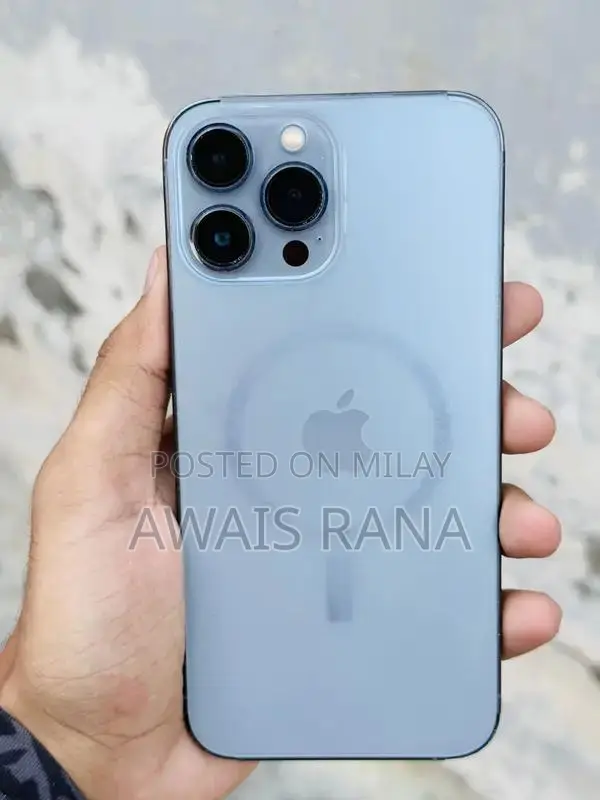 Apple iPhone 13 Pro Max Smartphone - Blue, 128GB, Pristine Condition