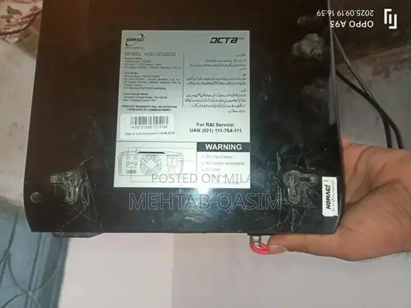 Homage Hybrid Solar Inverter 1200W 12V DC Input with Solar Charging