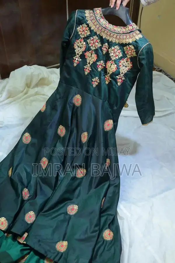 Elegant Embroidered Long Frock - Classic Women's Design