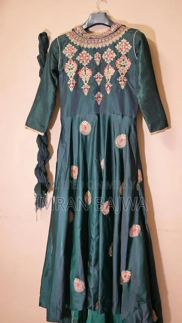 Elegant Embroidered Long Frock - Classic Women's Design