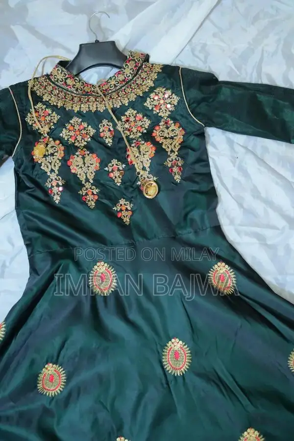 Elegant Embroidered Long Frock - Classic Women's Design