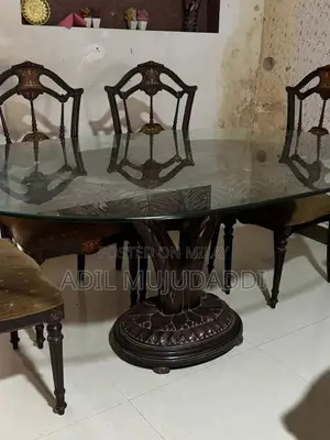 Photo - Wooden Dining Table Set with 6 Matching Chairs