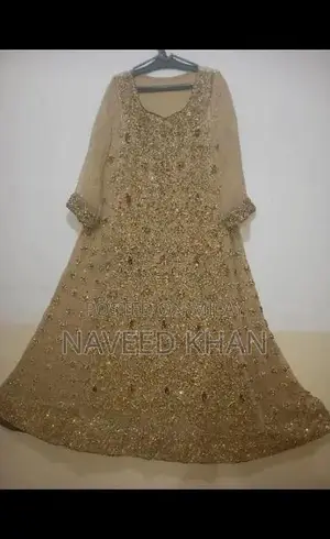Walima Bridal Maxy Dress with Heavy Shiny Embellishments