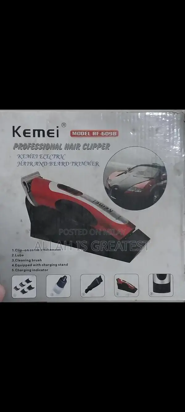 Kemei Professional Electric Hair and Beard Trimmer with Accessories
