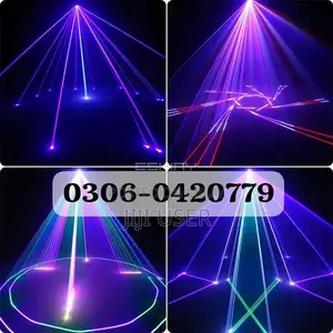Bluetooth DJ Laser Projector Light for Parties and Events