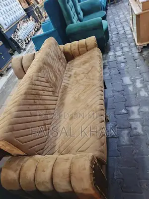 Sofa with Combed Diamond Foam Cushioning