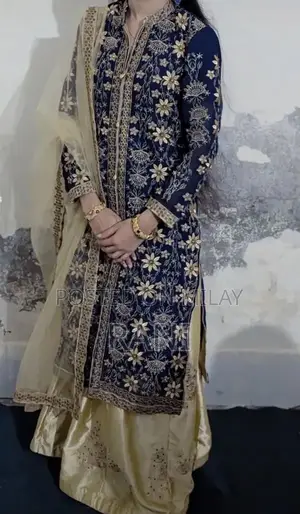 Women's Open Long Shirt with Lehngha - Gently Worn Party Wear