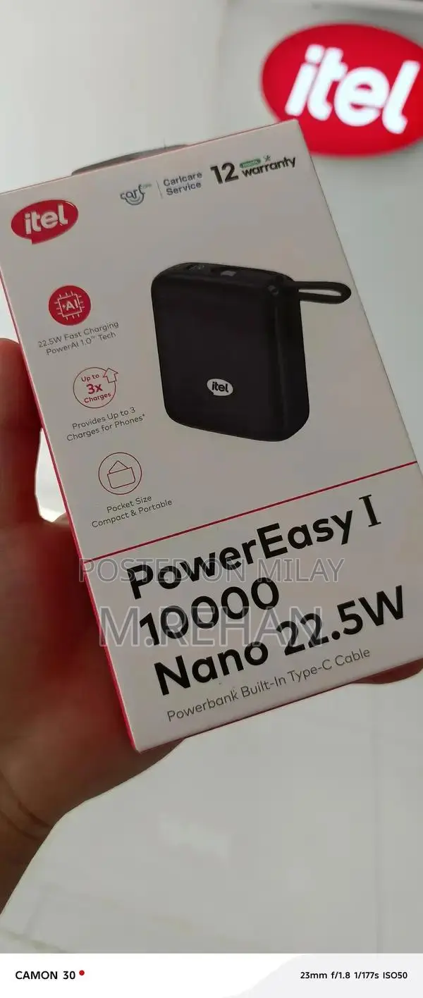 10000mAh Portable Fast Charging Power Bank with 22.5W Output