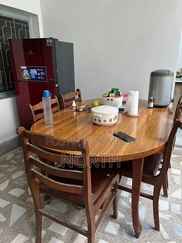 Solid Wood Dining Table with Repair Opportunity