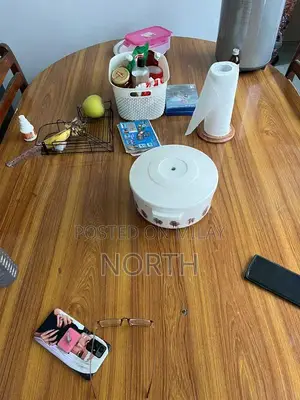 Solid Wood Dining Table with Repair Opportunity