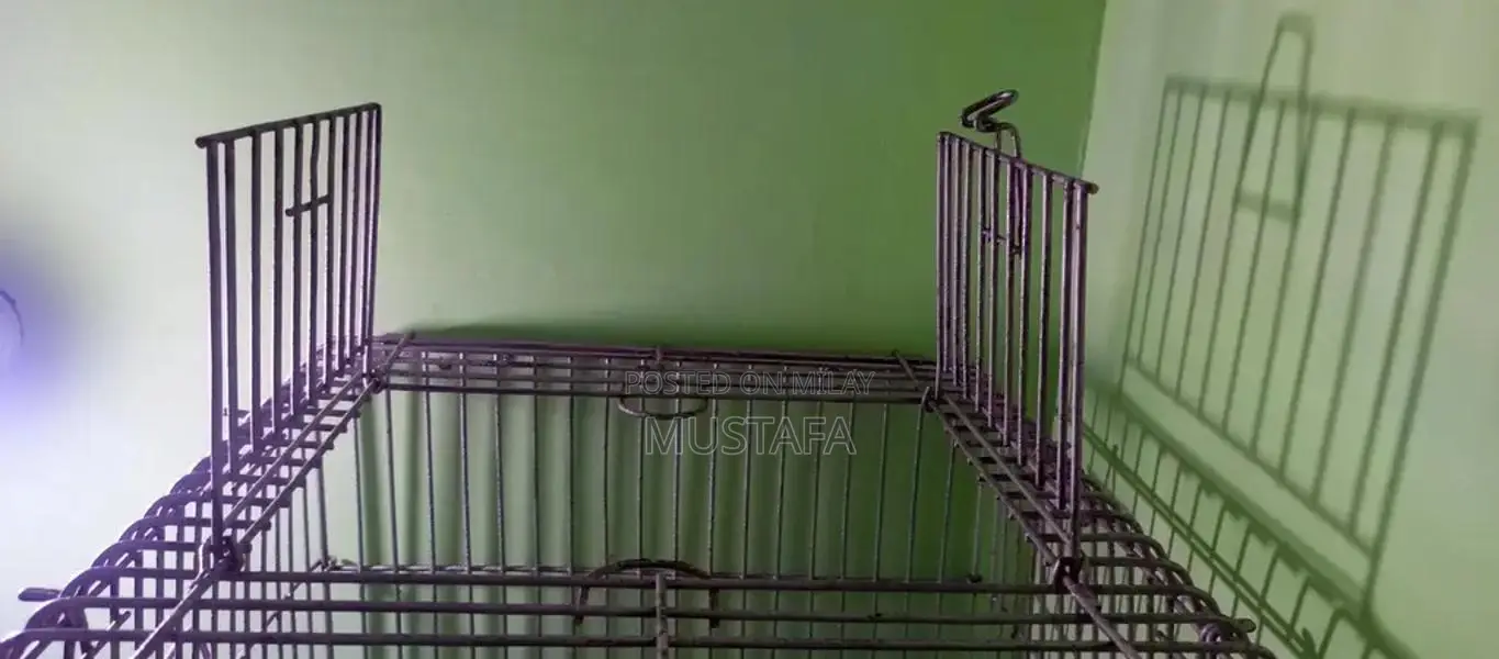 Strong Durable Iron Pet Cage for Long-Lasting Use