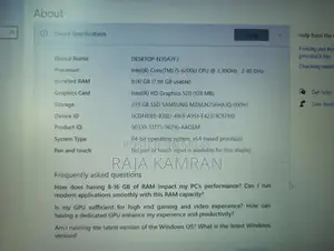 HP Business Laptop i5 6th Generation Notebook