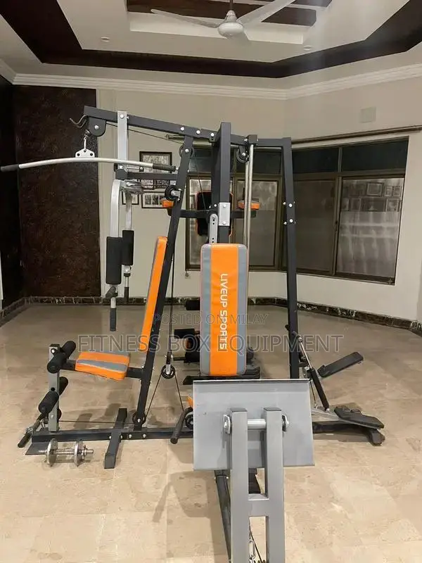 Multi-Station Home Gym Equipment with 7 Exercise Stations