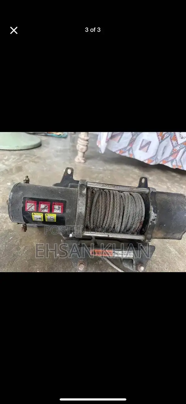 Heavy-Duty 12V Electric Car Winch for Off-Road Recovery and Towing