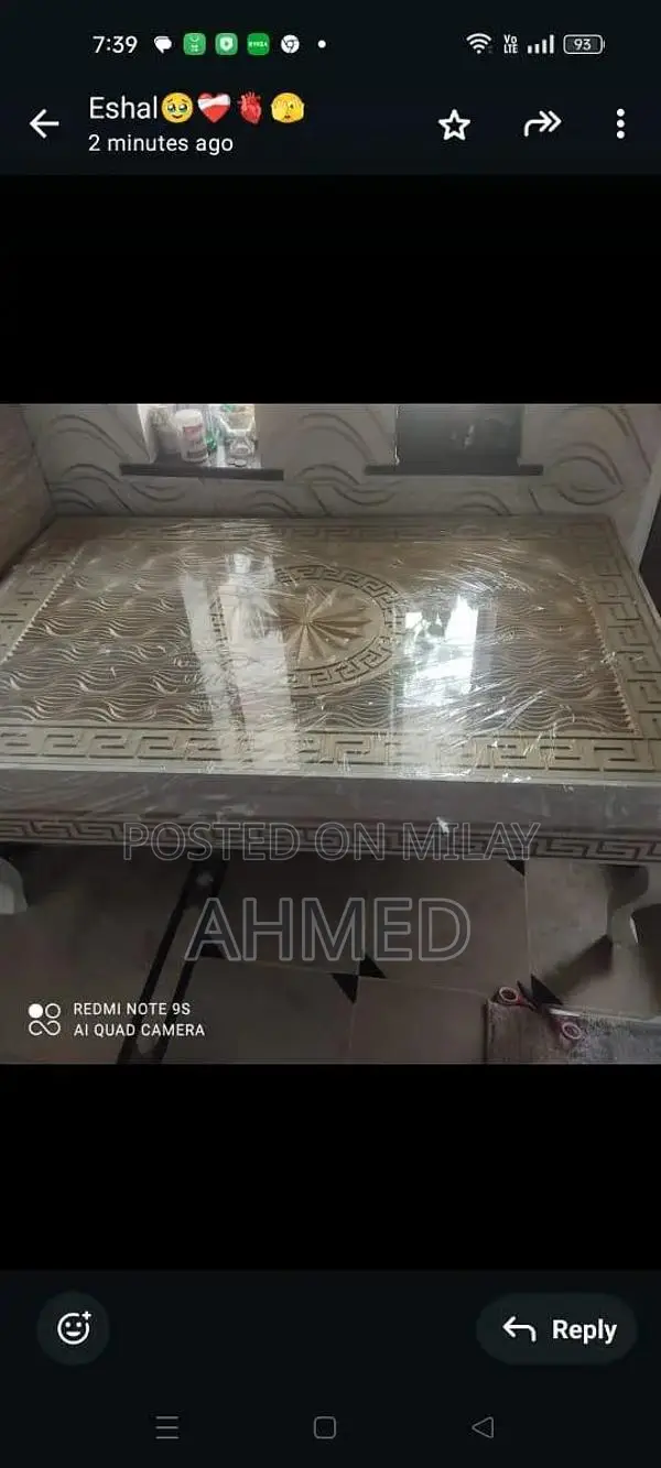 Wooden Engraved Center Table with Intricate Craftsmanship