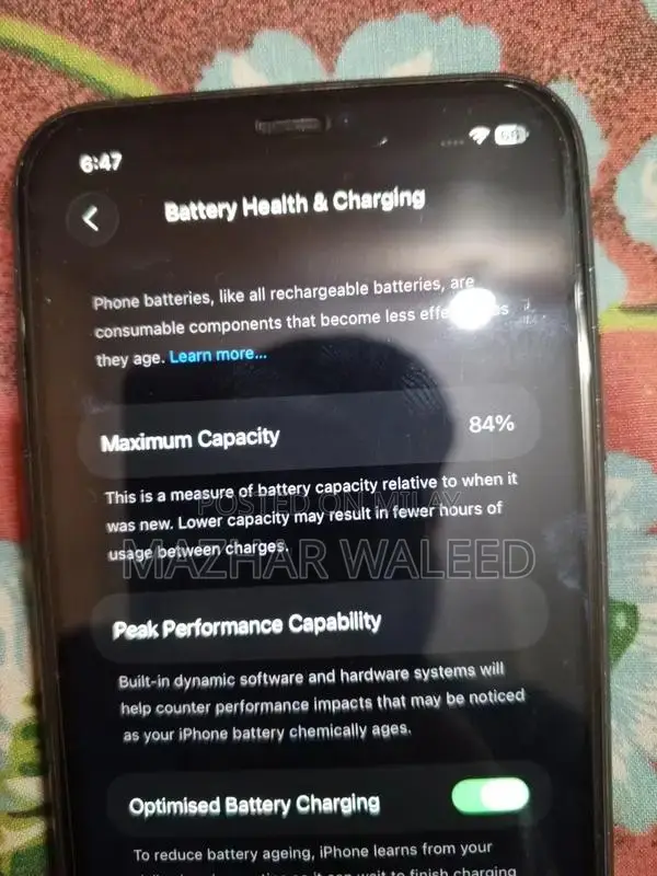 iPhone 11 128GB Black Smartphone with High Battery Health
