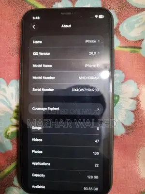 iPhone 11 128GB Black Smartphone with High Battery Health